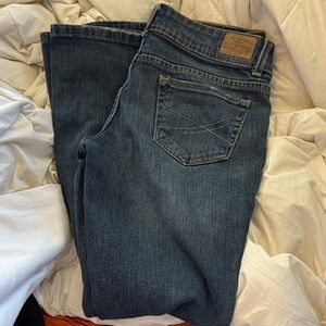 Aeropostale Hailey flare  Dark Blue Straight Leg Jeans size 7/8 short